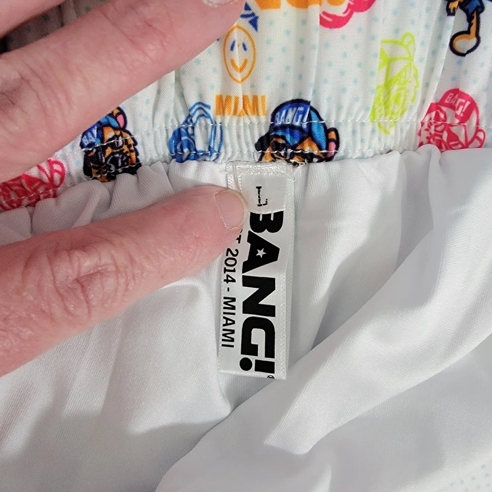 BANG! Miami Hey Mister TJ Poolside Mix Resort Swim Trunks Unworn Size Large
